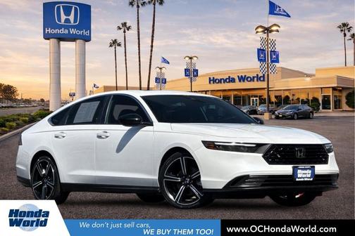 Platinum White Pearl 2023 Honda Accord Hybrid Sport