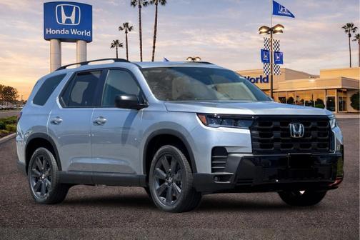 Solar Silver Metallic 2026 Honda Pilot Sport