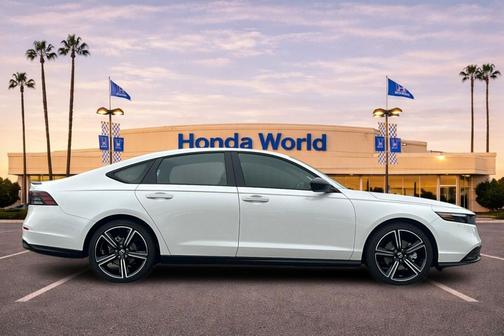 Platinum White Pearl 2026 Honda Accord Hybrid Sport
