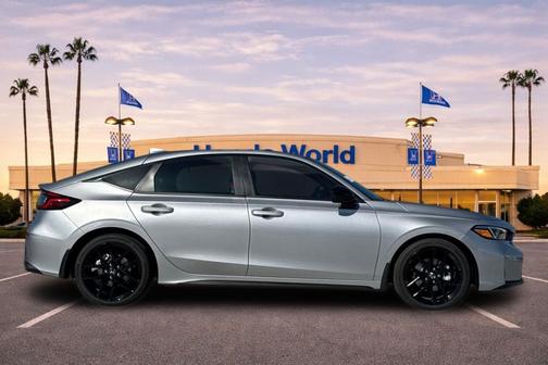 Solar Silver Metallic 2026 Honda Civic Hybrid Sport