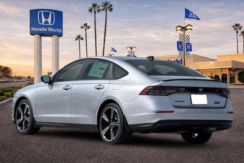 Solar Silver Metallic 2026 Honda Accord Hybrid Sport