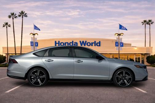 Solar Silver Metallic 2026 Honda Accord Hybrid Sport