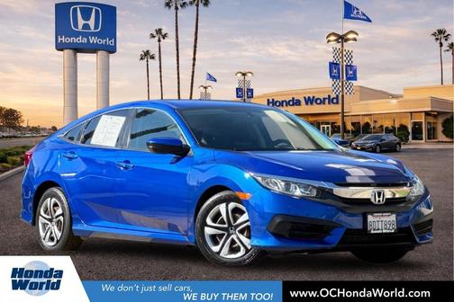 Aegean Blue Metallic 2018 Honda Civic LX