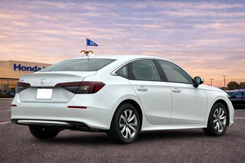 Platinum White Pearl 2026 Honda Civic LX