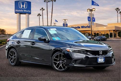 Crystal Black Pearl 2022 Honda Civic Sport Touring