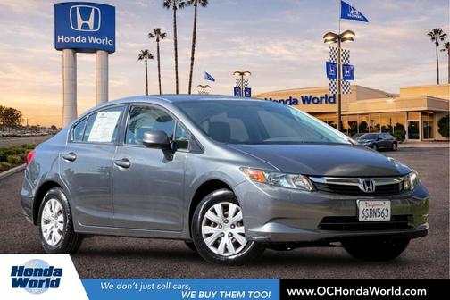 Urban Titanium Metallic 2012 Honda Civic LX