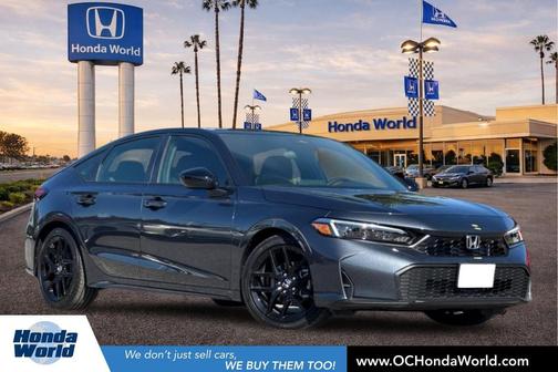 Meteorite Gray Metallic 2026 Honda Civic Sport