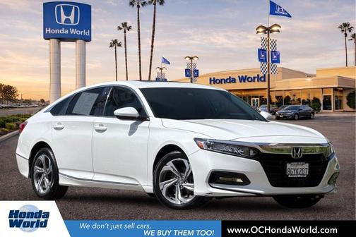 Platinum White Pearl 2018 Honda Accord EX