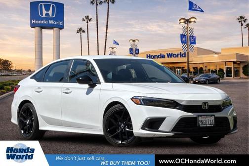 Crystal Black Pearl 2024 Honda Civic Sport