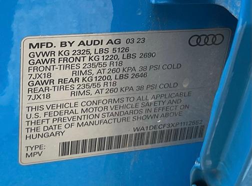 2023 Audi Q3 45 S line Premium