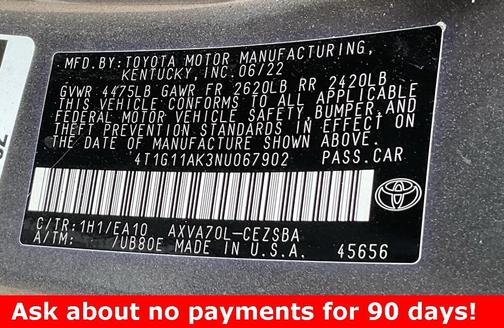 2022 Toyota Camry SE