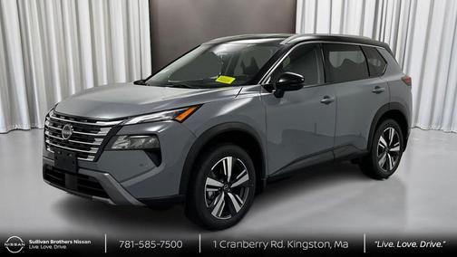 Boulder Gray Pearl/Super Black 2024 Nissan Rogue SL
