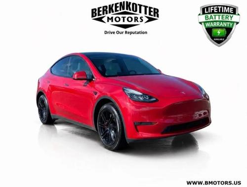 Red Multi-Coat 2023 Tesla Model Y Long Range Dual Motor All-Wheel Drive