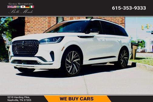 Pristine White 2025 Lincoln Aviator Black Label AWD
