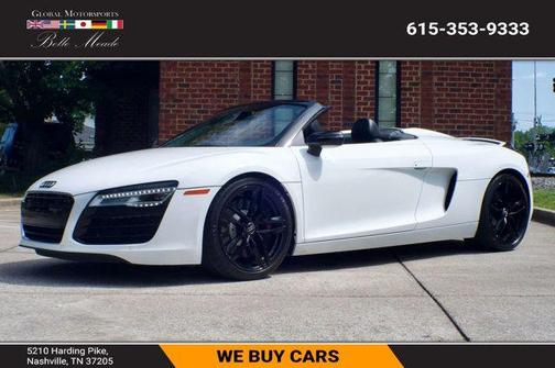 Ibis White / Black Roof 2014 Audi R8 4.2 Spyder quattro