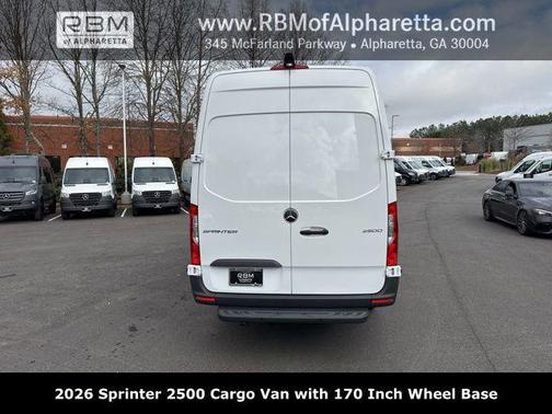 White 2026 Mercedes-Benz Sprinter 2500 High Roof