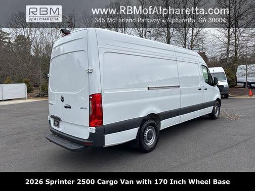 White 2026 Mercedes-Benz Sprinter 2500 High Roof