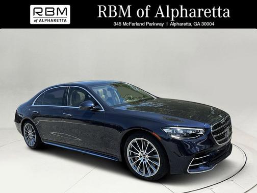 Blue 2023 Mercedes-Benz S-Class 4MATIC