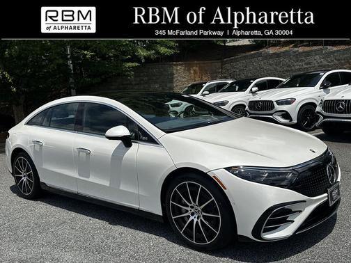 White 2022 Mercedes-Benz EQS 450+ 4MATIC