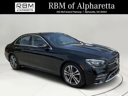 Black 2022 Mercedes-Benz E-Class 4MATIC