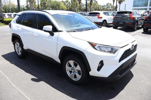 Super White 2021 Toyota RAV4 XLE