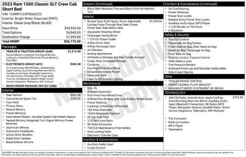 2023 RAM 1500 Classic SLT