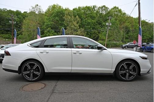 Platinum White Pearl 2025 Honda Accord Hybrid Sport