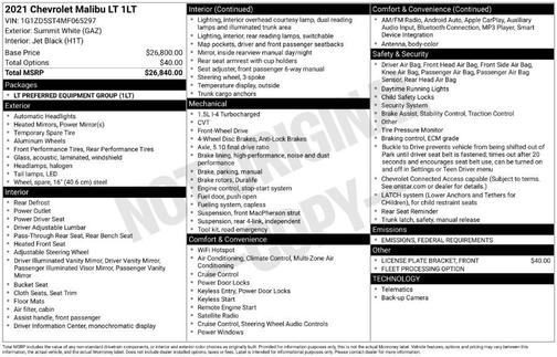 2021 Chevrolet Malibu FWD LT