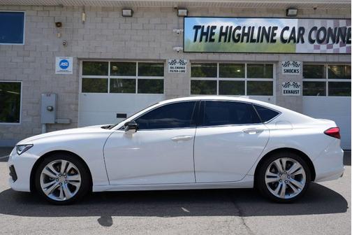 Platinum White Pearl 2023 Acura TLX Technology