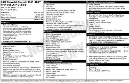 2022 Chevrolet Silverado 1500 LT