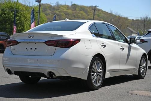 Majestic White 2023 INFINITI Q50 3.0t LUXE