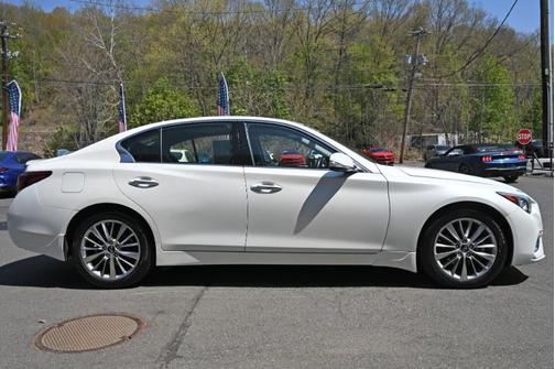 Majestic White 2023 INFINITI Q50 3.0t LUXE