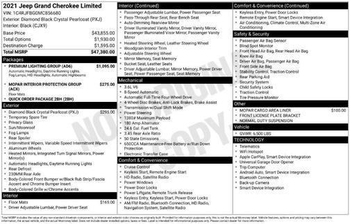 2021 Jeep Grand Cherokee Limited