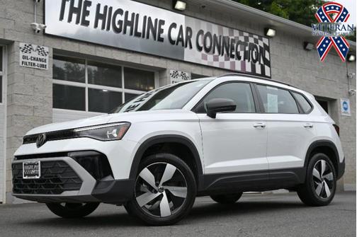 Pure White 2025 Volkswagen Taos 1.5T S