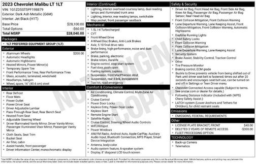 2023 Chevrolet Malibu FWD 1LT