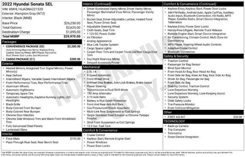 2022 Hyundai SONATA SEL