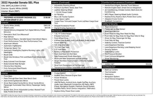 2022 Hyundai SONATA SEL Plus