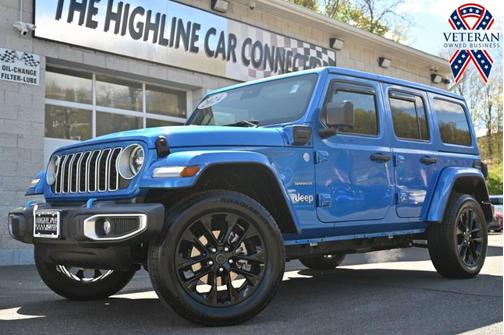 Hydro Blue Pearlcoat 2024 Jeep Wrangler 4xe Sahara
