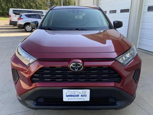 Red 2021 Toyota RAV4 LE