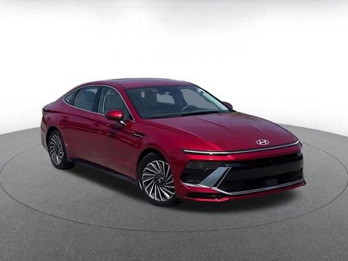 Red 2025 Hyundai SONATA Hybrid SEL