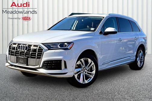 Glacier White Metallic 2022 Audi Q7 55 Premium Plus