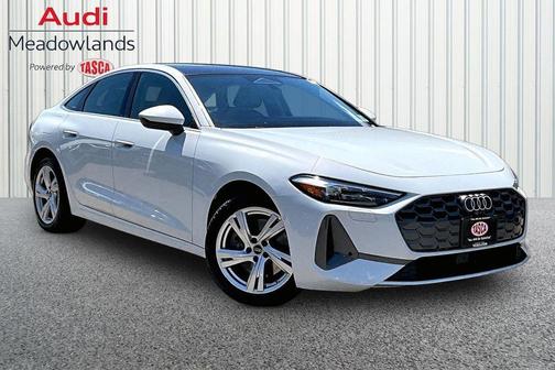 Glacier White Metallic 2025 Audi A5 Premium TFSI quattro S tronic