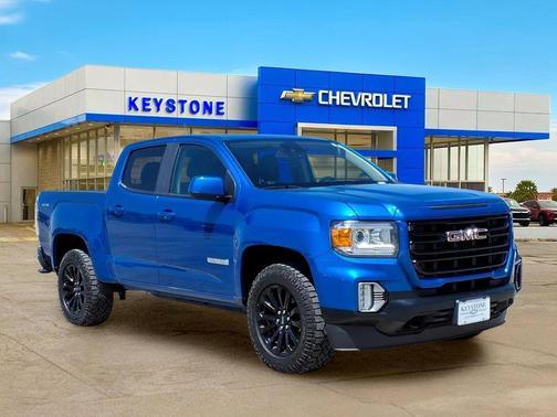 Dynamic Blue Metallic 2021 GMC Canyon Elevation