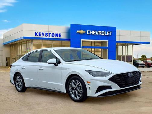 Serenity White 2023 Hyundai SONATA SEL
