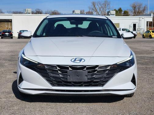 Lunar White 2023 Hyundai ELANTRA HEV Blue