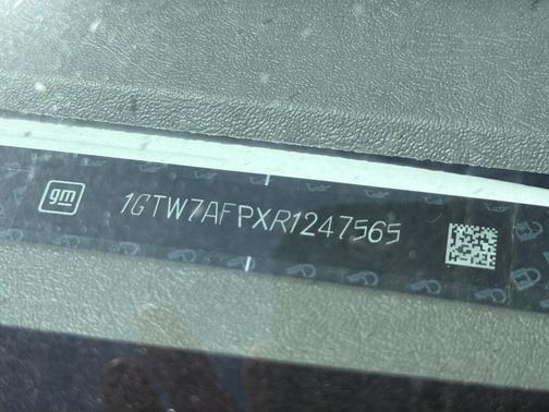 2024 GMC Savana 2500 Work Van