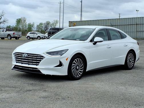 Serenity White 2023 Hyundai SONATA Hybrid SE