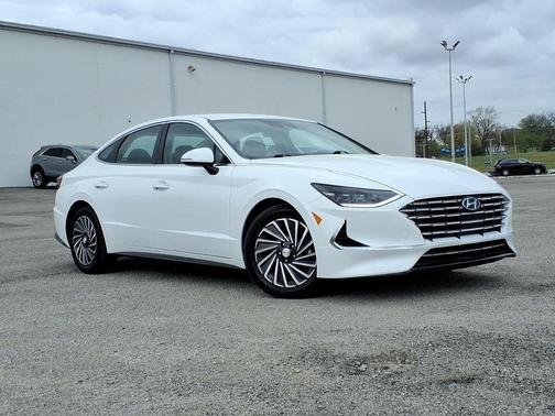 Serenity White 2023 Hyundai SONATA Hybrid SE