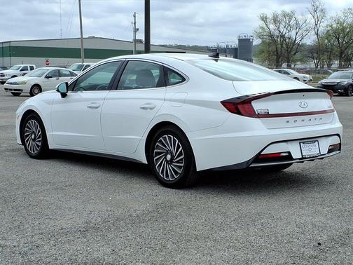 Serenity White 2023 Hyundai SONATA Hybrid SE