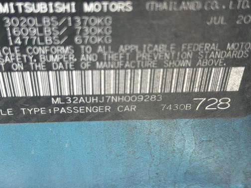 2022 Mitsubishi Mirage LE